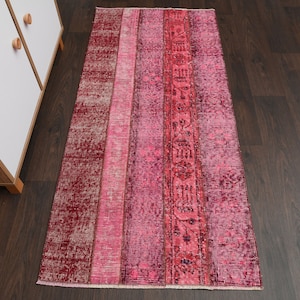 2x5 Oushak rug, Vintage rug, Anatolian rug, Turkish rug, Kitchen rug, Small rug, Entryway rug, 2x5 Rug, Hallway rug, Runner rug, 2.5x5.3 Ft