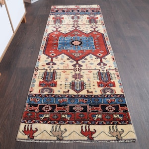 2.2x6.1 Ft Anatolian rug, Turkish rug runner, Vintage runner rug, Hallway Rug, Entryway rug, Wool rug, Kitchen rug, Oushak runner, 2x6 Rug