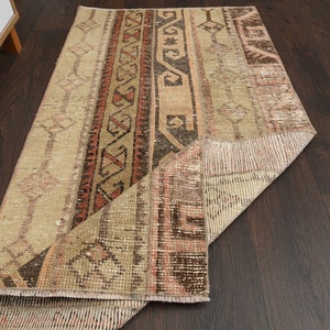 2.4x4.8 Ft Turkish rug, Oushak rug, Anatolian wool rug, Entryway rug, Boho decor, Kitchen rug, Hallway rug, Runner rug, Home decor, 2x5 Rug