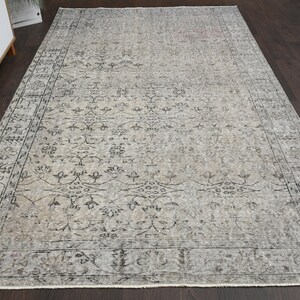 5.4x9.3 Ft Handwoven rug, Turkish rug, Anatolian rug, Vintage rug, Area rug, Oushak rug, Decorative rug, Living room rug, Wool rug, 5x9 Rug