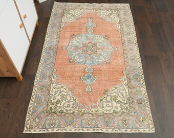 Handgeknüpfter Vintage Teppich 100x150, Kelimteppich, Kelimteppich, Kelimteppich, Kelimteppich, Orientteppich, Teppich für Wohnzimmer