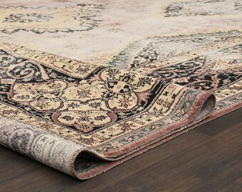 10x13 Turkish rug, Anatolian rug, Vintage rug, Oversized rug, Area rug, Minimalist rug, Large rug, Dining room rug, 10x13 Rug, 9.9x13.3 Ft
