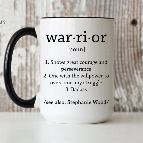 Warrior - Custom Warrior Gift, Alcoholics Anonymous, Alcohol Addiction, Breast Cancer Support, Cancer Fighter Gift, Cancer Survivor