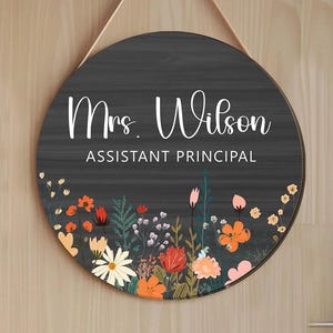 Personalized Assistant Principal Door Decor, Office Door Sign, Classroom Door Decor, Guidance Counselor Sign, Assistant Principal Gift