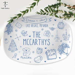 Custom Wedding Platter, Newlyweds Gift, Custom Mr & Mrs Platter, Bride And Groom Gifts, Wedding Plate, Gift For Bride, Couple Wedding Gift