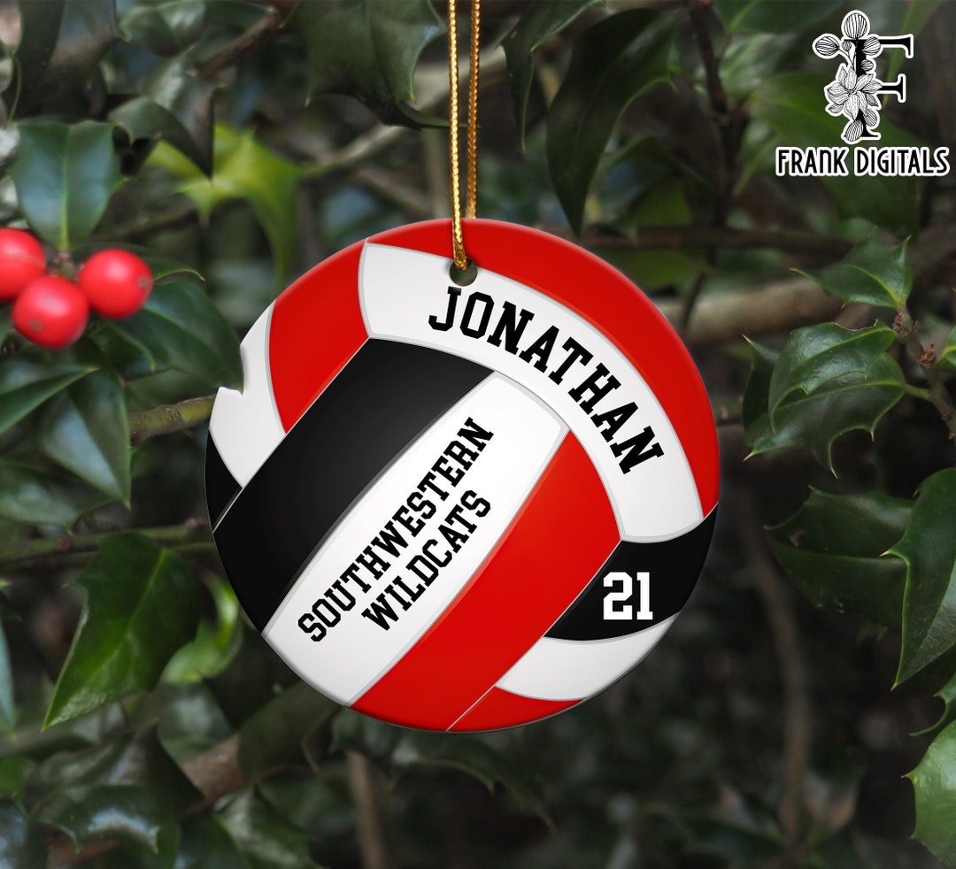 Personalized Volleyball Ornament 2023 Sports Ornament 2023, Christmas