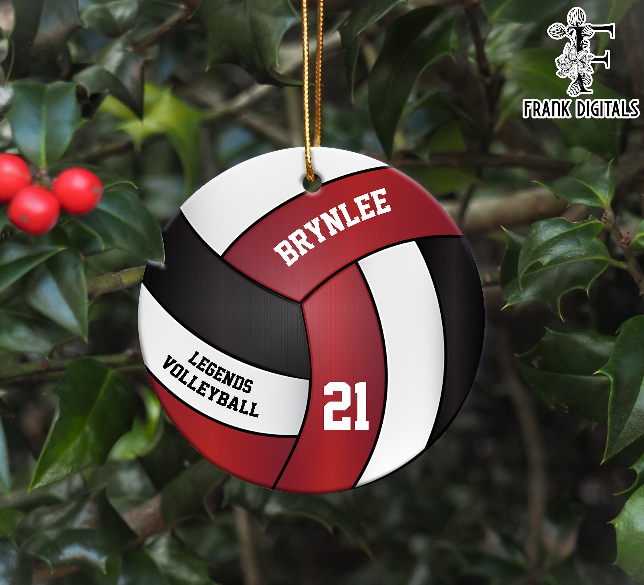 Discover Personalized Volleyball Ornament 2022