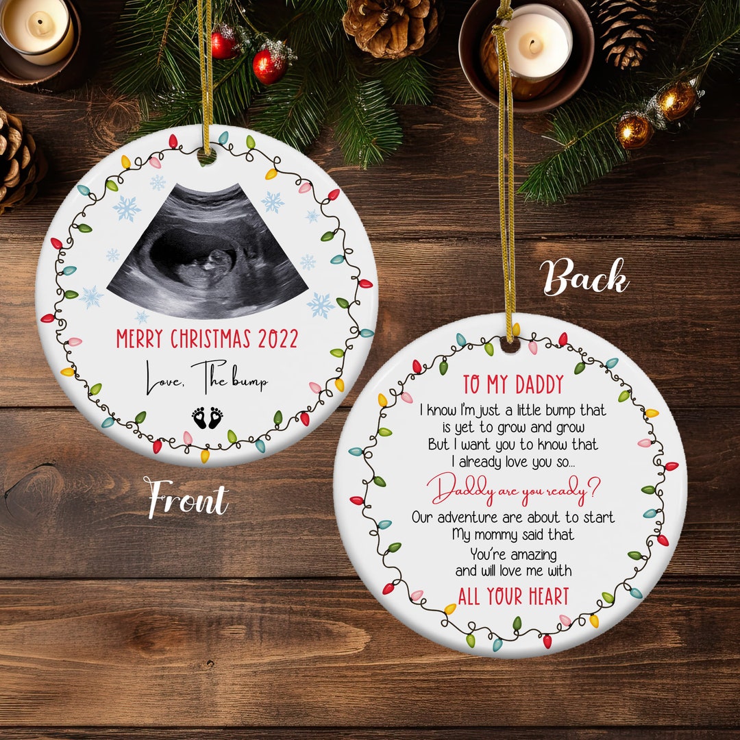 From Baby Bump Christmas Ornament, Daddy to Be Christmas Ornament, Baby ...