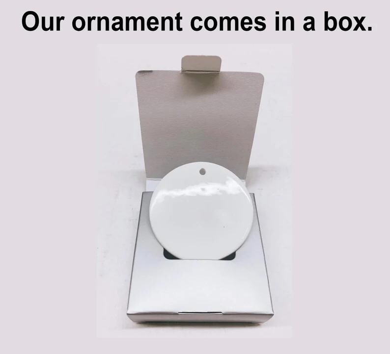 Custom Family Crossword Puzzle Art Ornament, Scrabble Christmas