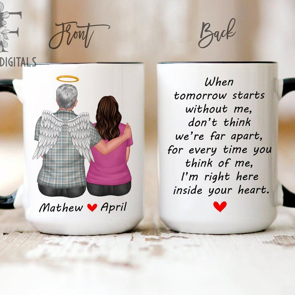 Memorial Mug, Loss of husband, Widow gift, Death of husband, In memory of husband, Passed away husband, Husband memorial gift, Husband loss