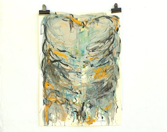 TORSO 2021 painting - original contemporary work by John Hansen, Denmark
