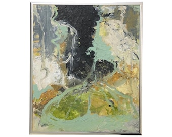Original painting in acrylic “Bredeværker” from 2009 - original work by John Hansen, Denmark