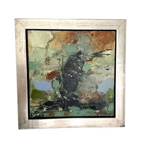 Original abstract expressionist colourful Danish contemporary acrylic on canvas painting (John Hansen, 2012)