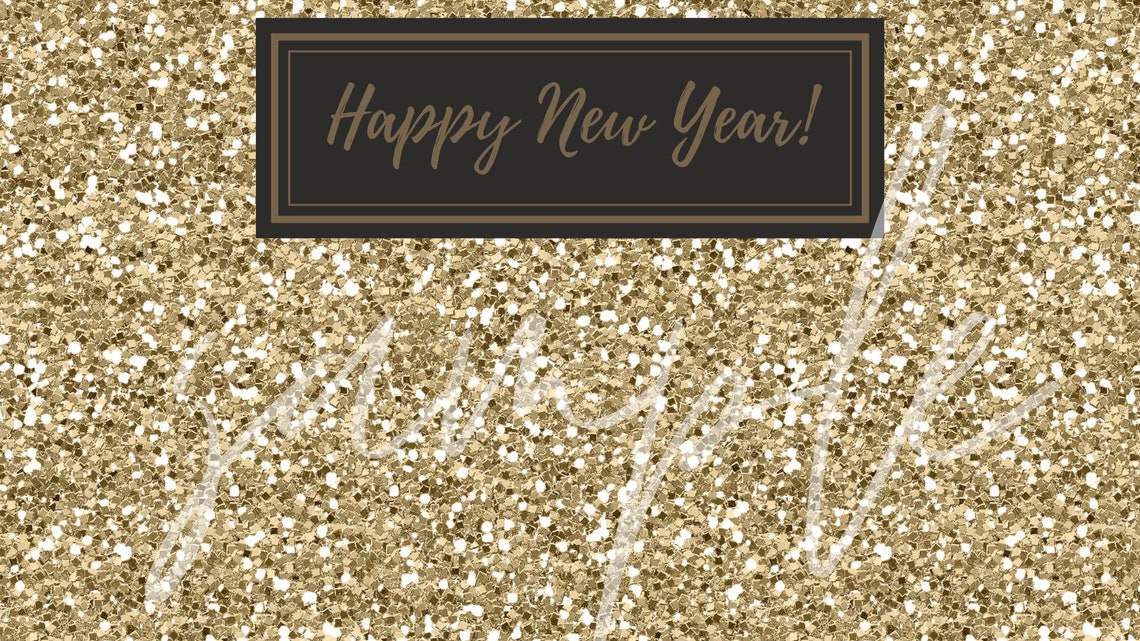 Happy New Year Zoom Background Zoom New Year's Banner Etsy