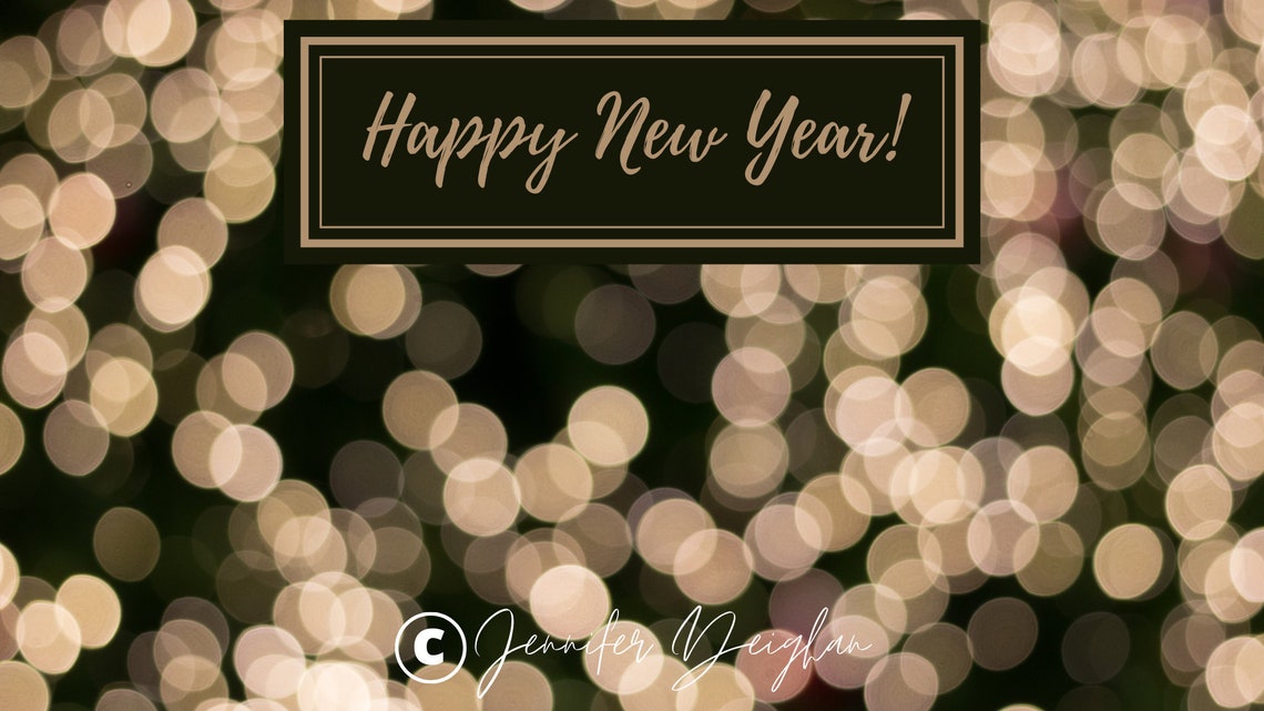 Happy New Year Zoom Background Zoom New Year Banner Online Etsy Ireland