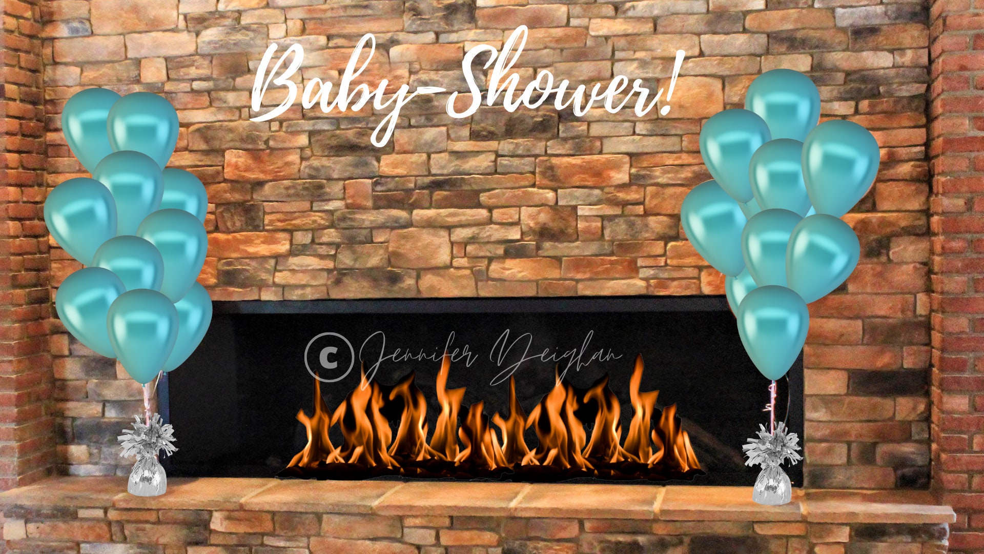 Boy Baby Shower Zoom Background Zoom Baby Shower Online Baby Etsy