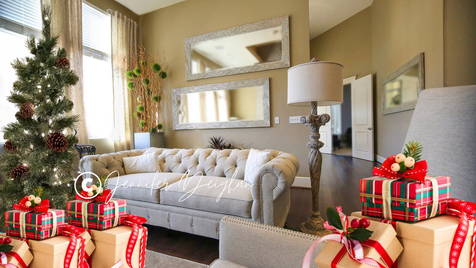 Christmas Zoom Background Zoom Christmas Party Online Etsy