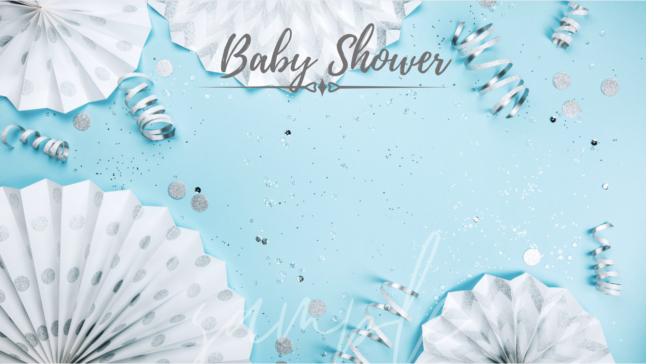 Baby Shower Zoom Background Zoom Baby Shower Online Baby Etsy Polska