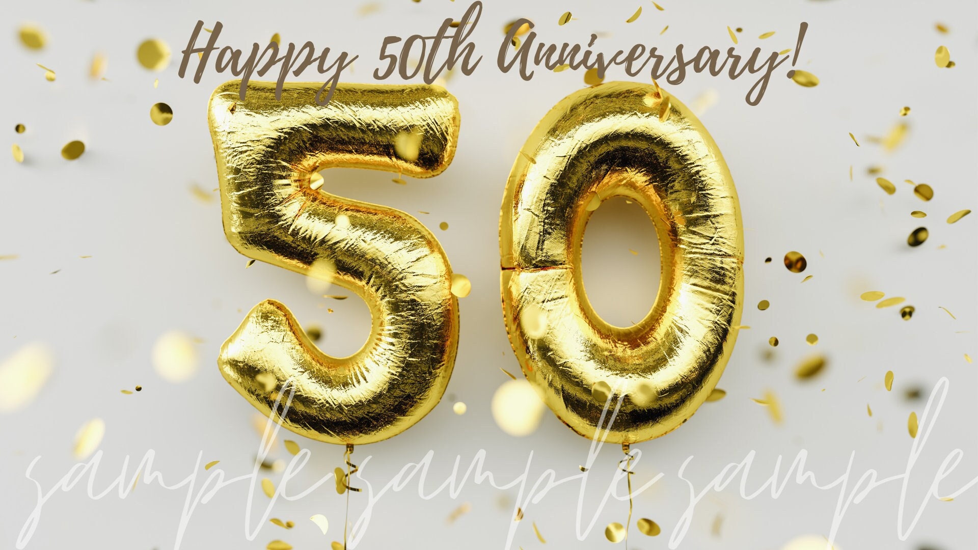 Happy 50th Anniversary Zoom Virtual Background Happy Etsy Canada