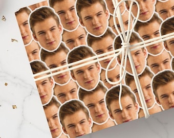 Custom Face Print Gift Wrap Paper: Personalized Birthday Wrapping For Boyfriend or Girlfriend