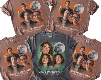 Custom Picture Bachelor Party Shirts Groomsmen Proposal, Same Hole Forever Golf Custom Photo Shirt, Bootleg Shirt With Face Groomsman Gifts