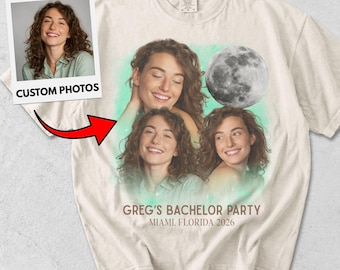 Custom Picture Bachelor Party Shirts Groomsmen Proposal, Same Hole Forever Golf Custom Photo Shirt, Bootleg Shirt With Face Groomsman Gifts