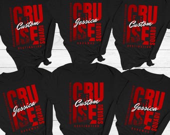 Camisetas de crucero personalizadas 2026 - Bimini, Bahamas, camisetas a juego para cruceros por el Caribe, camisetas de crucero familiares, camisetas personalizadas para viajes de chicas