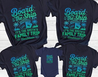 Camisetas personalizadas para cruceros familiares, camisetas para cruceros, camisetas para vacaciones familiares, camisetas a juego para cruceros, regalo para cruceros por el Caribe