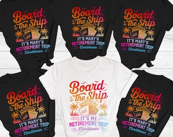 Retirement Cruise Shirt 2026, Caribbean Vacation Trip Tee, Family Matching Shirts