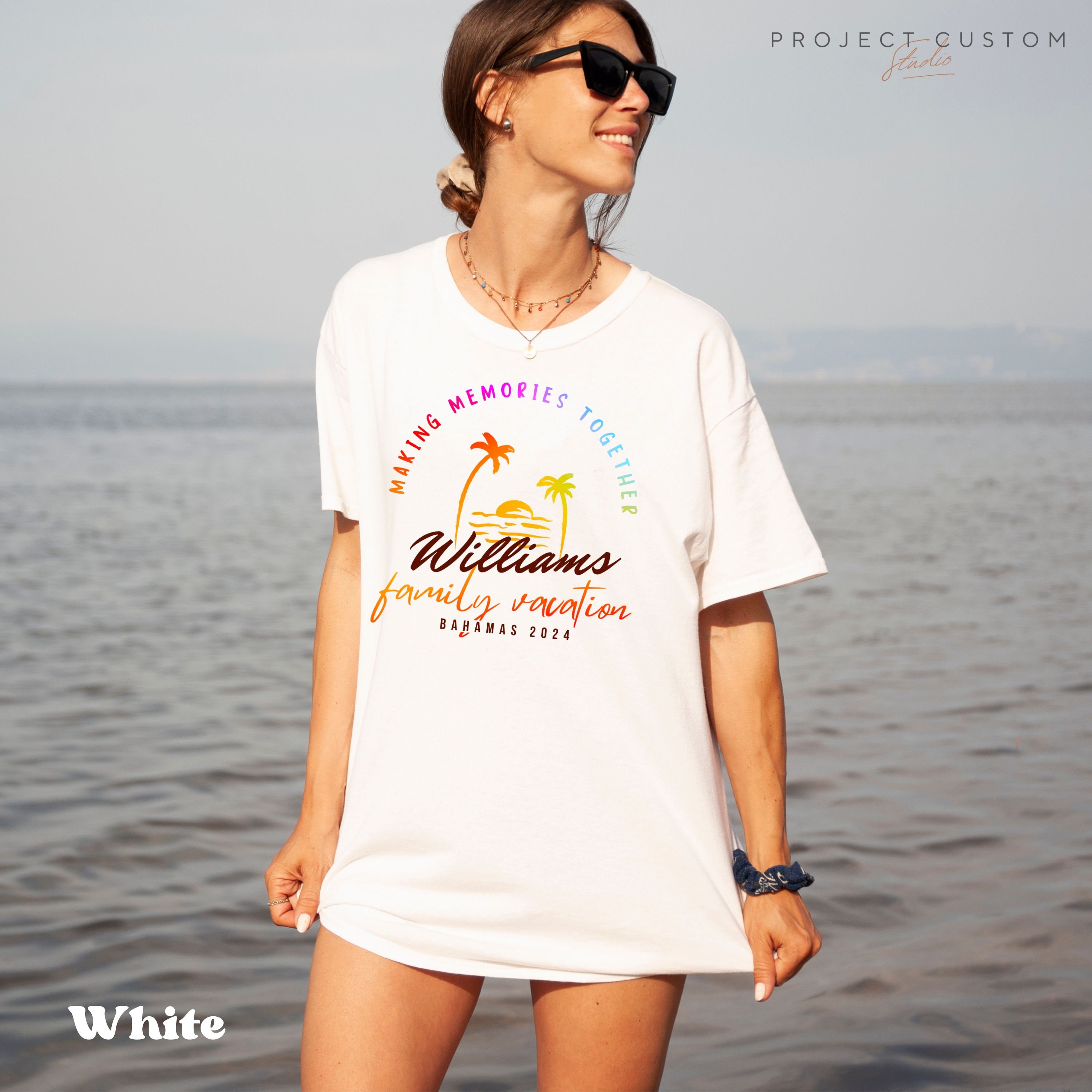 Discover Personalized Family Vacation 2024 Shirt Custom Name T-Shirt