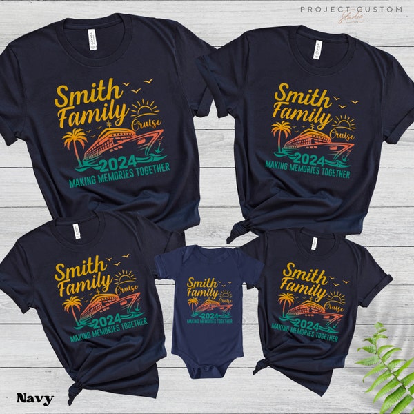 Personalized Family Cruise 2024 Shirt Caribbean Cruise Matching Shirts Family Cruise Shirts Custom Name Tshirts Group Dad Mom Kids Bodysuit