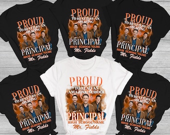 Proud Principal Shirt Bootleg Tshirt, Teacher Shirts For Principal Month, Principal Gift, Principal Appreciation Gifts, Principal Retirement
