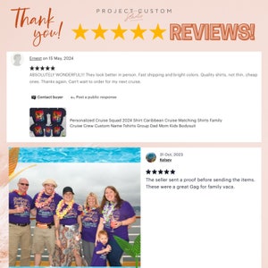 May include: A webpage featuring customer reviews for a product. The page includes a headline that says "REVIEWS!" and a five-star rating graphic. There are two customer reviews, one from May 15, 2024, and another from October 31, 2023.