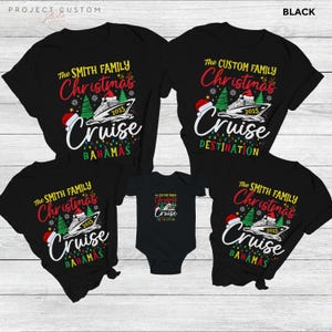 Personalized Christmas Cruise 2025 Shirt, Custom Christmas Cruise Shirt, Family Christmas Cruise Shirt, Christmas Family Vacation Shirt