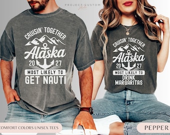 Most Likely To Alaska Cruise Shirts 2027 Funny 50th Birthday Cruise Gift Ideas Family Cruise Shirt Group Matching Tees Vacation Trip 2026