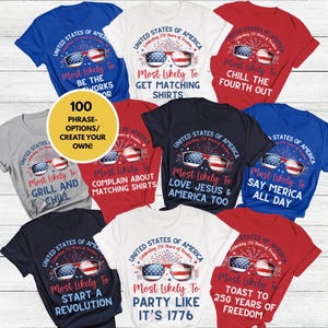 Custom 4th of July Shirts, USA Shirt 250th Anniversary Family Matching Shirts, Patriotic Freedom Shirt, Independence Day American Flag Shirt