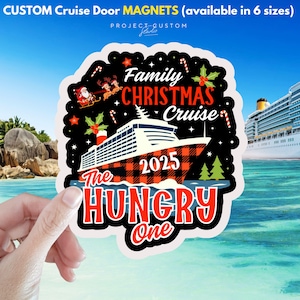 Personalized Funny Christmas Cruise Door Magnets, Custom Cruise Door Decor, Caribbean Cruise Holiday Magnet, Family Cruise Souvenir Gift