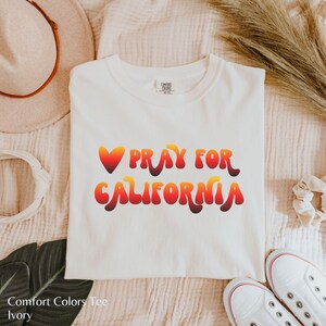 Pray For California Shirt LA Strong Tees California Wildfires Tshirt Pray For Los Angeles T-shirt, Support Fire Fighters UNISEX Tee LA02