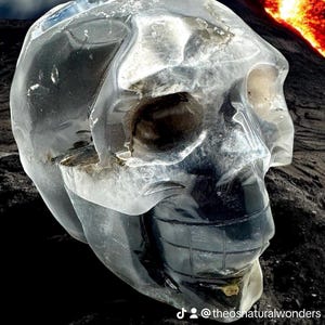 Volcano Agate Skull