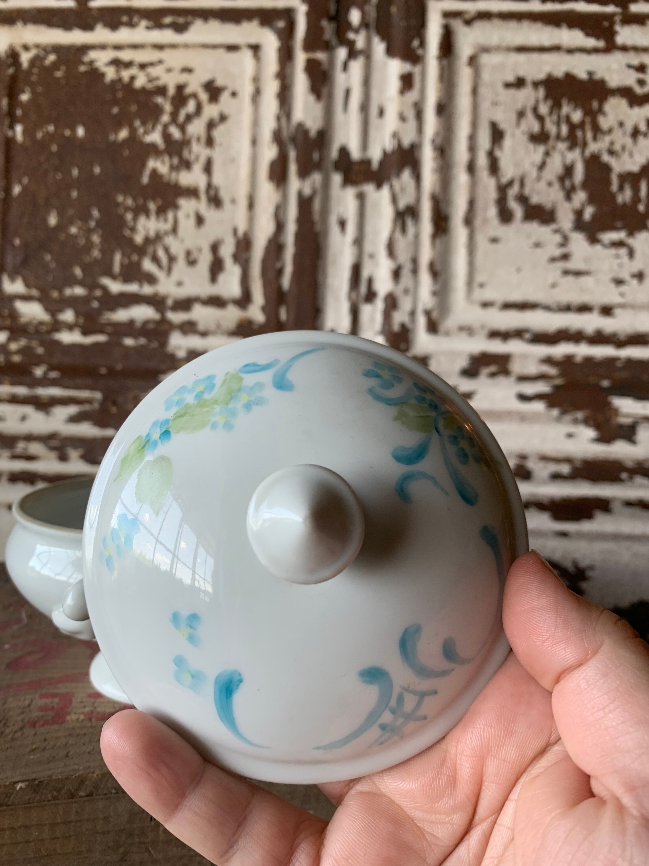 Vintage Unmarked Ironstoneesque Mini Tureen / Mustard Pot / Etsy