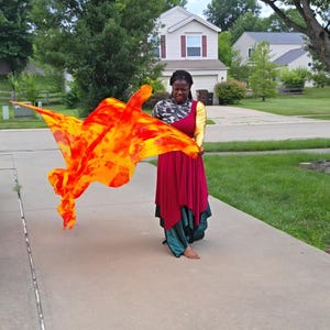 Flame of Revival Worship Flags – Prophetic Praise Dance Banner