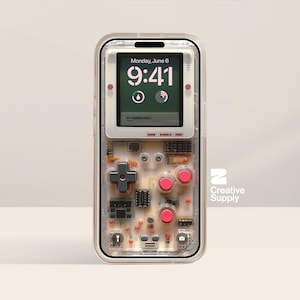 Retro Gameboy iPhone Wallpaper | Transparent aesthetic Lock Screen | Y2K Digital gift idea | Nostalgic Gift for her | Gift for him