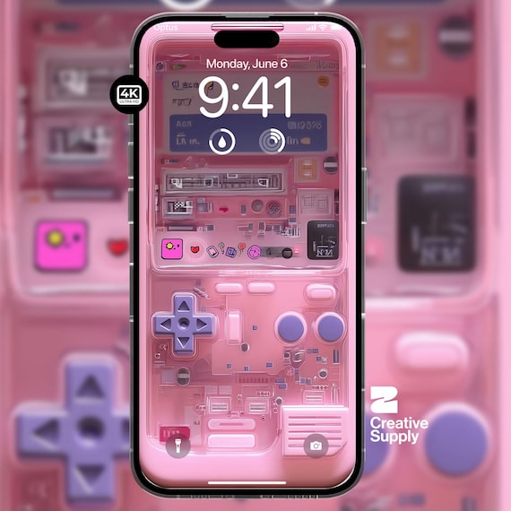 screen protector pink gameboy phone case