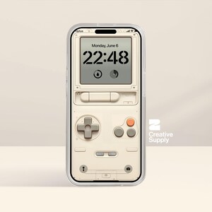 Retro Gameboy iPhone Wallpaper: Y2K Nostalgie (Digitaler Download)