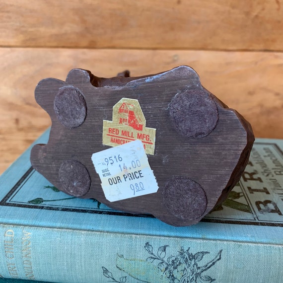 Vintage Red Mill Deer Fawn Figurine Woodland Forest Pecan Shell