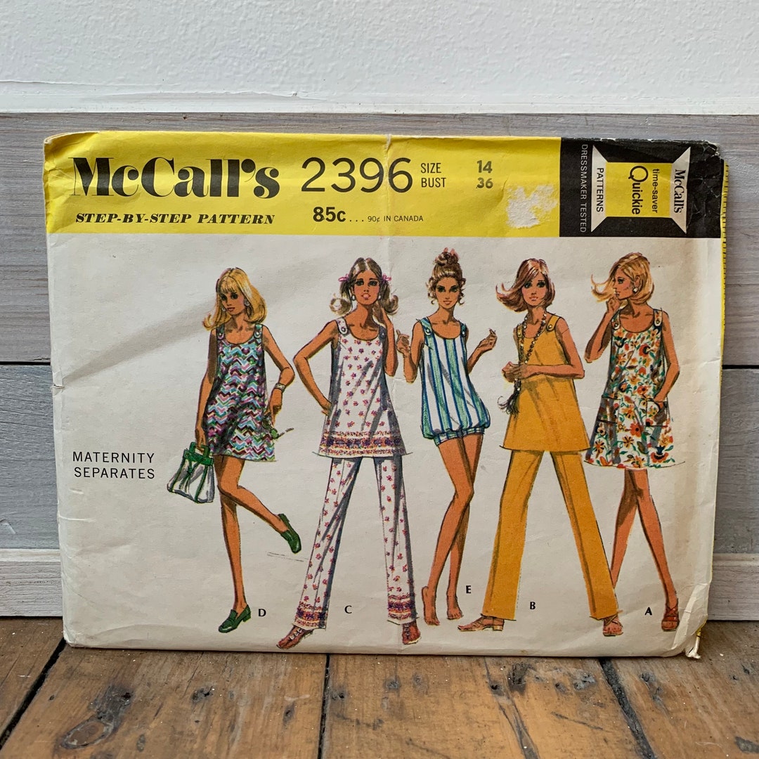 Vintage Mccalls Bathrobe Sewing Pattern 2696 Size Large Robe Maxi MIDI