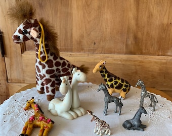 Lavie Baby Giraffe Safari Animal Print Figurine Joan Baker Ceramic