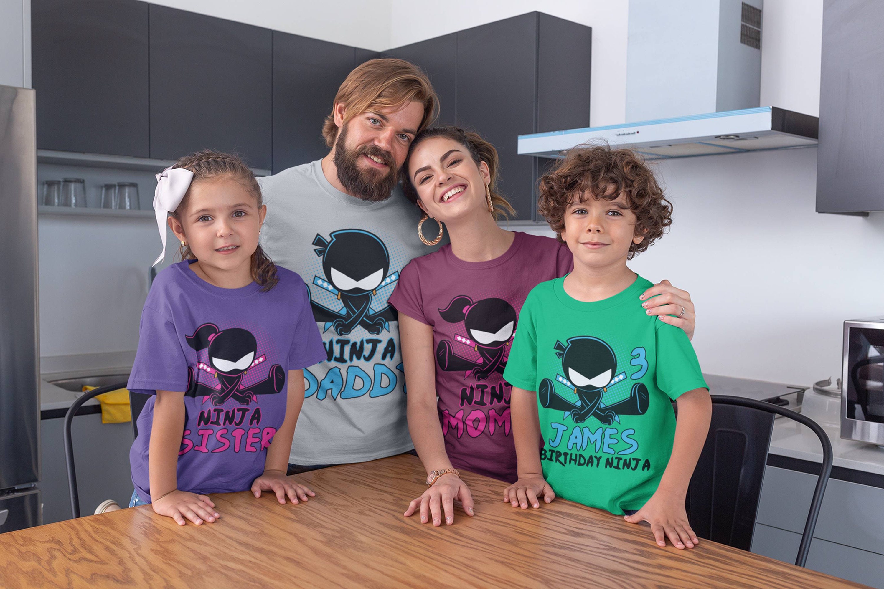 Ninja Kidz TV Shirt Personalized Ninja Kidz Birthday Family - Etsy