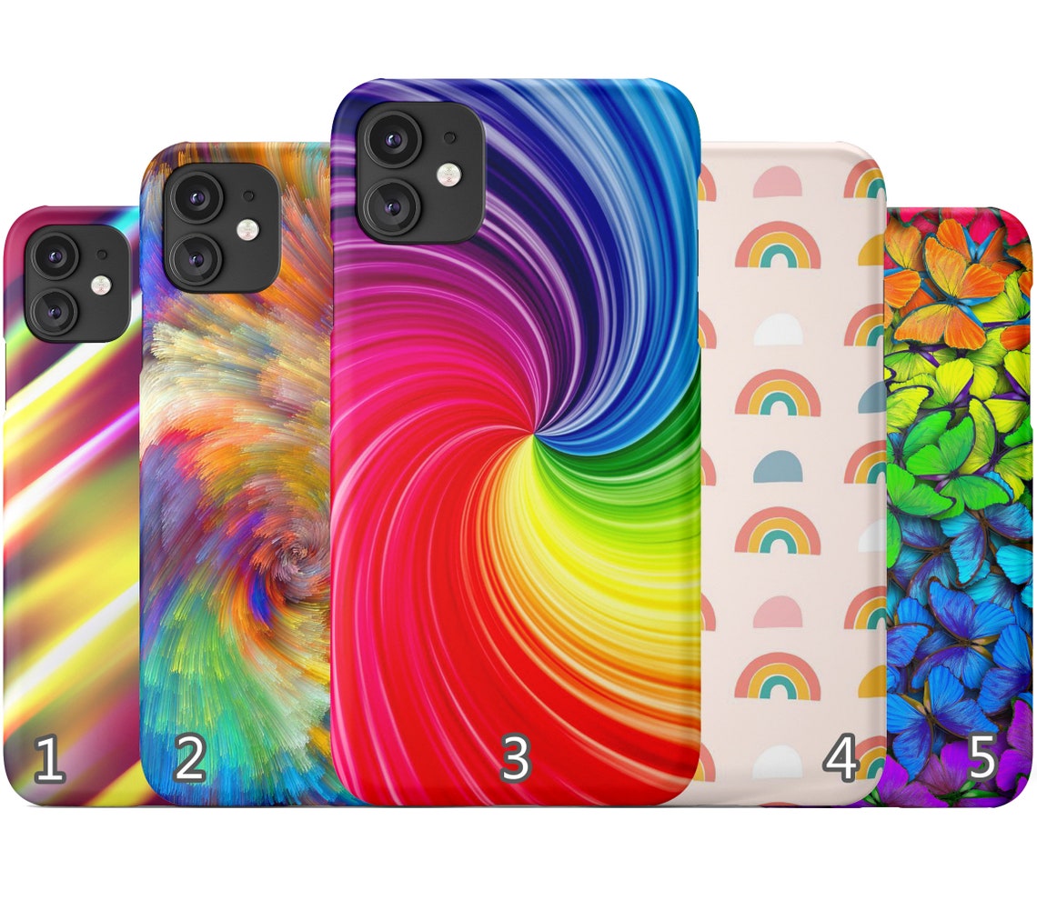 Rainbow iPhone case 12 Pro Max mini 11 X Xr XS 7 8 Plus 6 6s Etsy