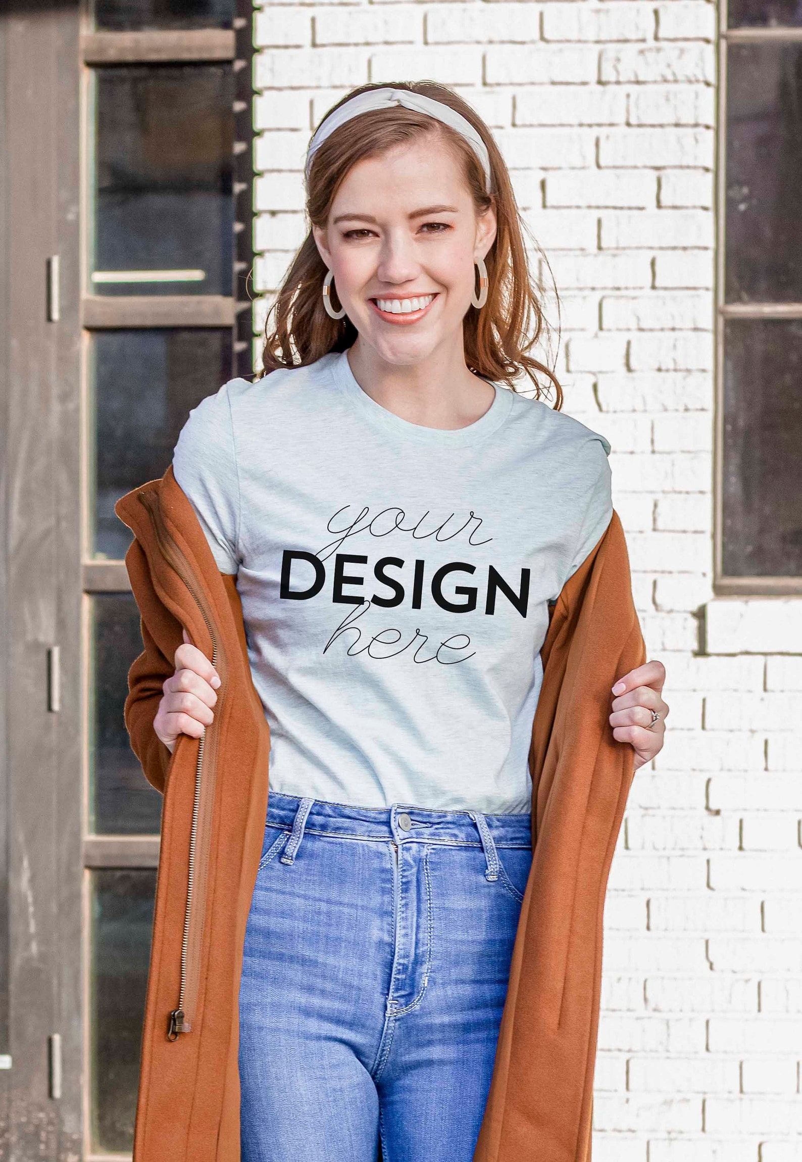 Bella Canvas Heather Prism Ice Blue T-Shirt Mockup Bella ...
